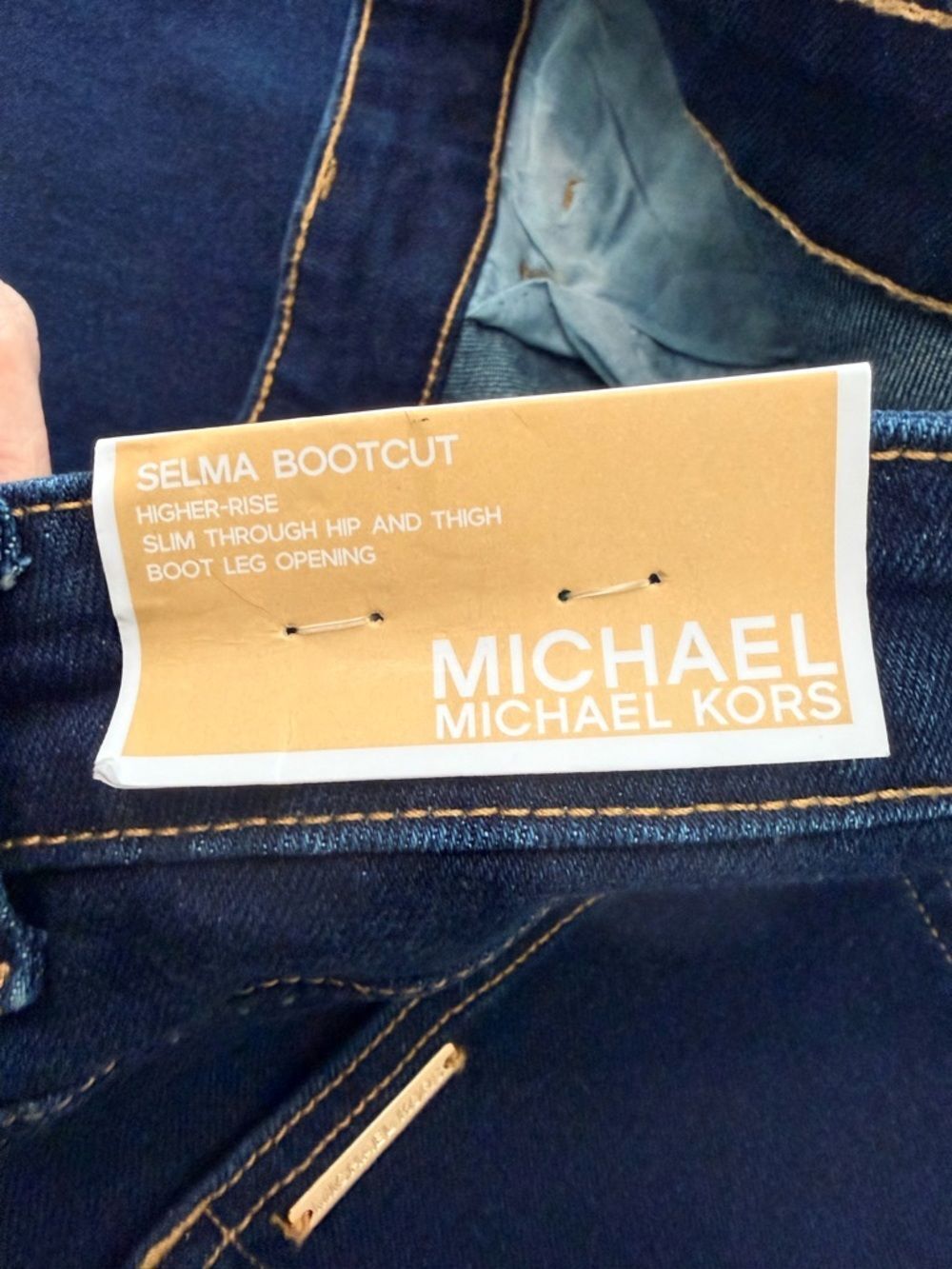 Michael Kors Dark Blue Denim Jeans - Picture 4 of 5